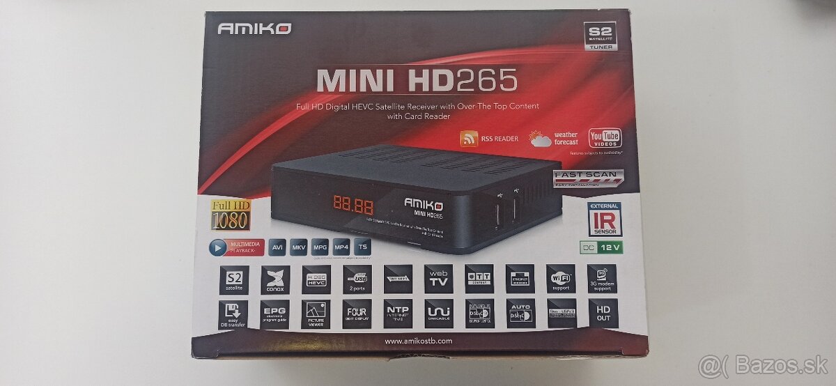 Amiko MINI HD265 satelitný prijímač