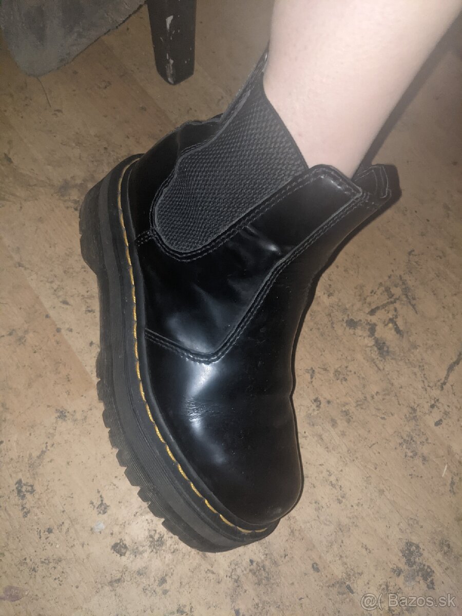 (Unisex)Dr.Martens Leather Chelsea Ankle Boots(D38)