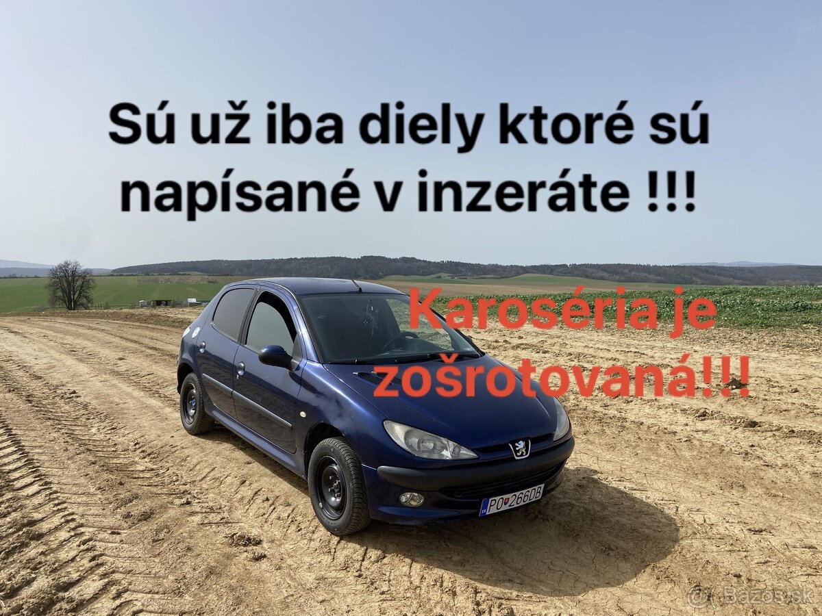 Peugeot 206 Náhradné diely 1.4 i 55kw