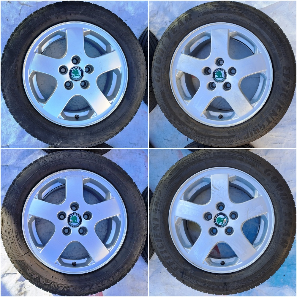 5x100 Originál Škoda + Audi VW Seat - 185/60 R14 Pneumatiky