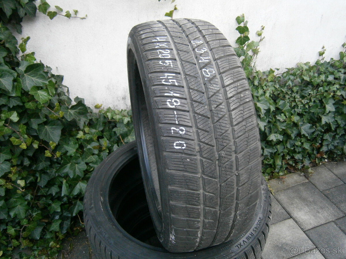 Predám 4x zimné pneu Barum 205/45 R18 90VXL