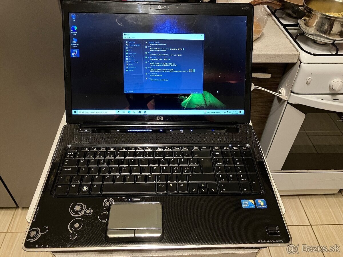 HP Pavilion DV7-17"LCD,intel p8400,4gb,ssd+hdd,AMD 1gb