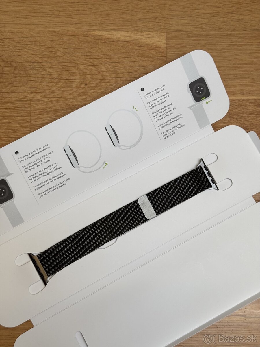 Apple čierny Milánsky ťah pre Apple Watch 42/44/45/49mm