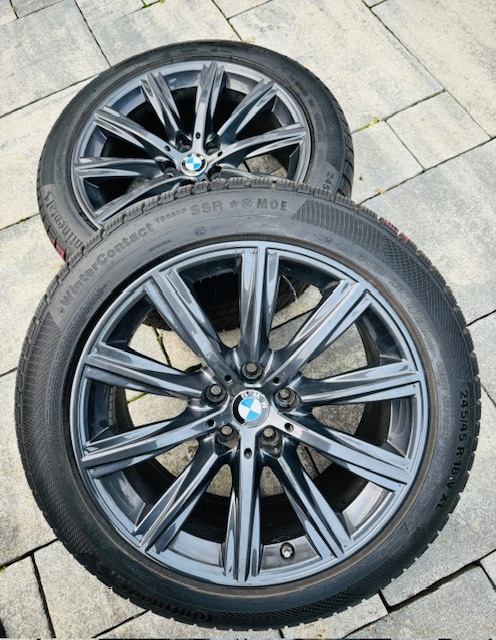 Originál 18" BMW zimné disky s pneumatikami Continental