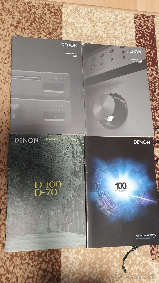 Katalogy Denon---znížené na 20 Eur.