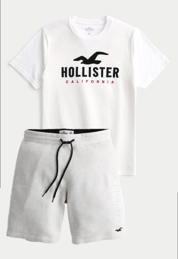 SÚPRAVA  HOLLISTER off white + biela veľ. S / M