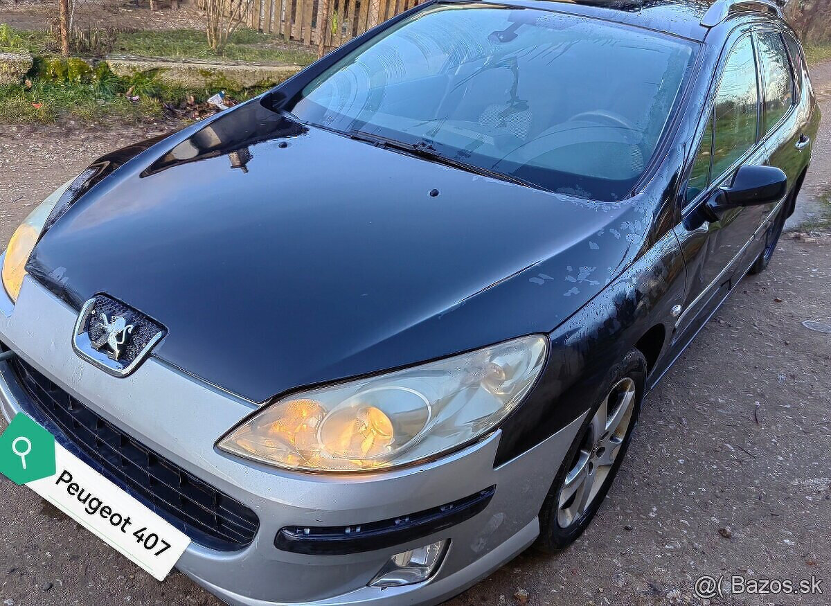 Rozpredám na náhradné diely Peugeot 407SW 2.0HDI 100kw