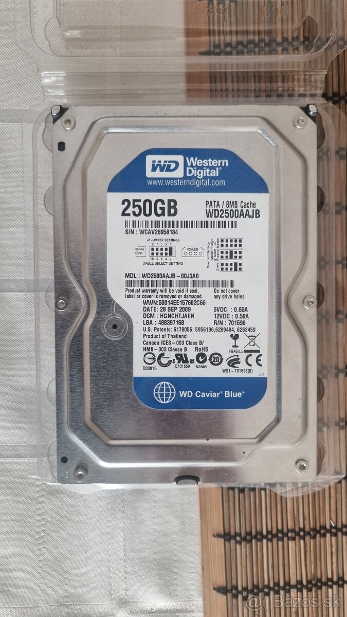 HDD Western digital 250Gb