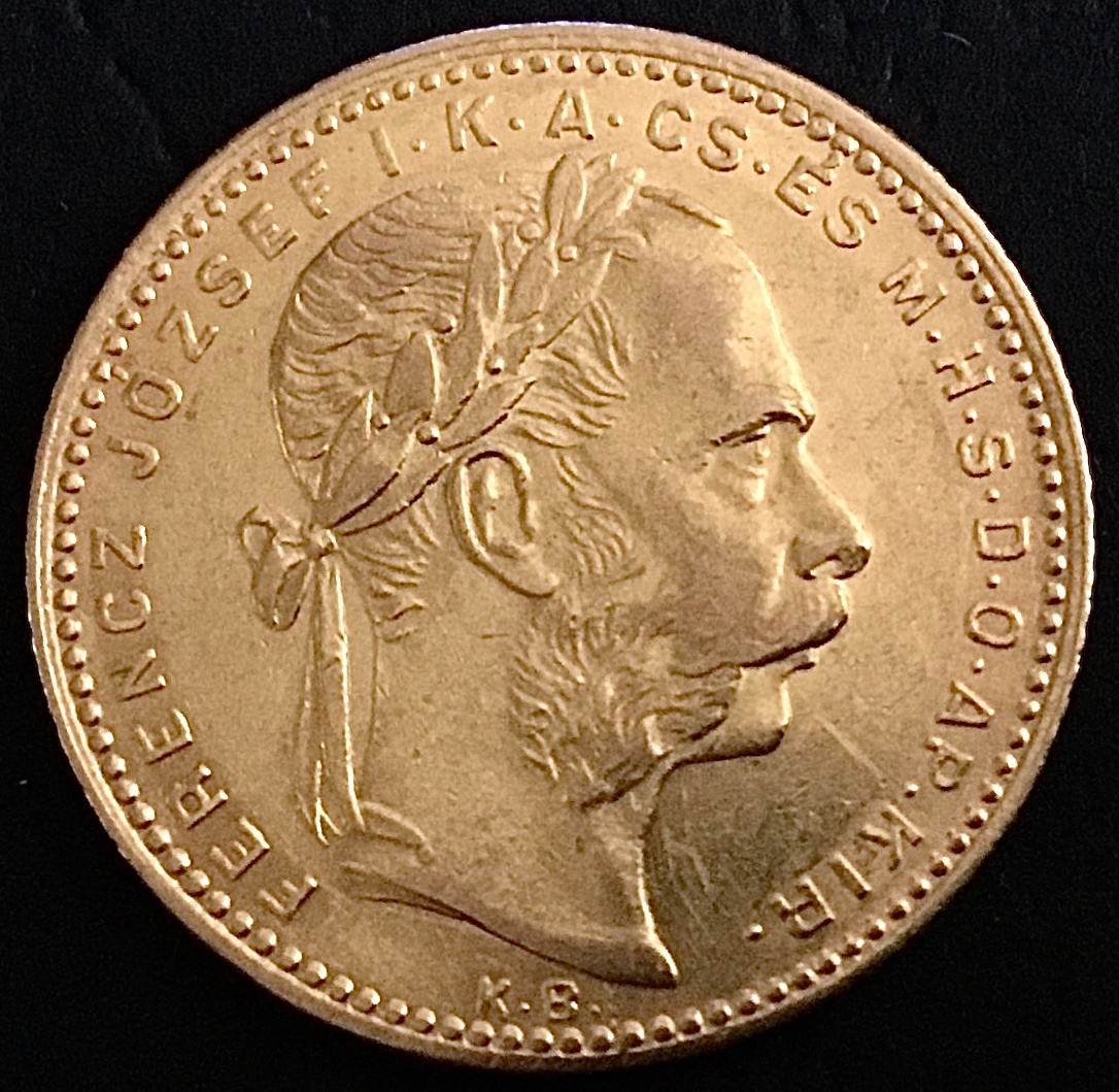 8 Zlatník/20 Frank 1881 KB FJI