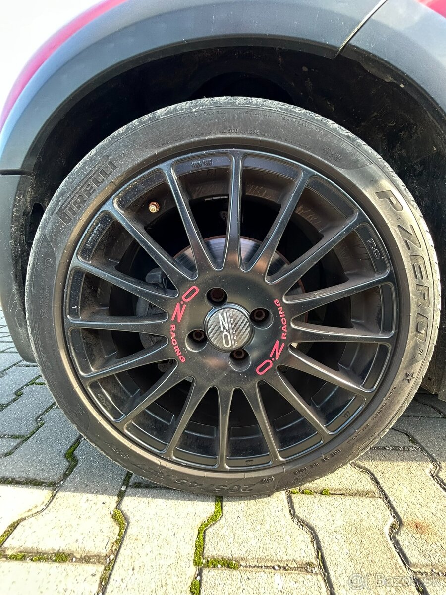 OZ Superturismo Matt Black Red Lettering