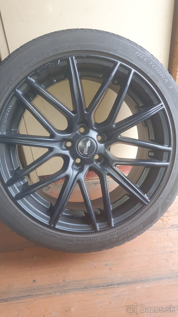 Brock-WHEELS Čierne mat.5X100 8J r18 ET38