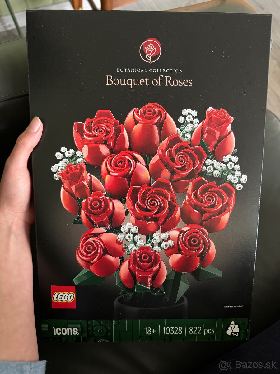 Lego Kytica ruží - Bouquet of Roses, Lego Botanical, Ruže