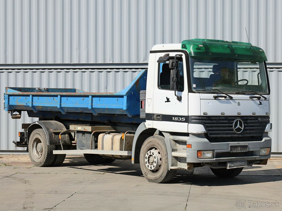 Mercedes-Benz Actros 1835, NÁSTAVBA VINCENT BG14,  KONTEJNER