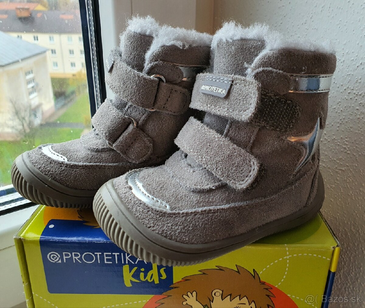 Zimné Barefoot topánky Protetika LINET GREY, veľ. 20