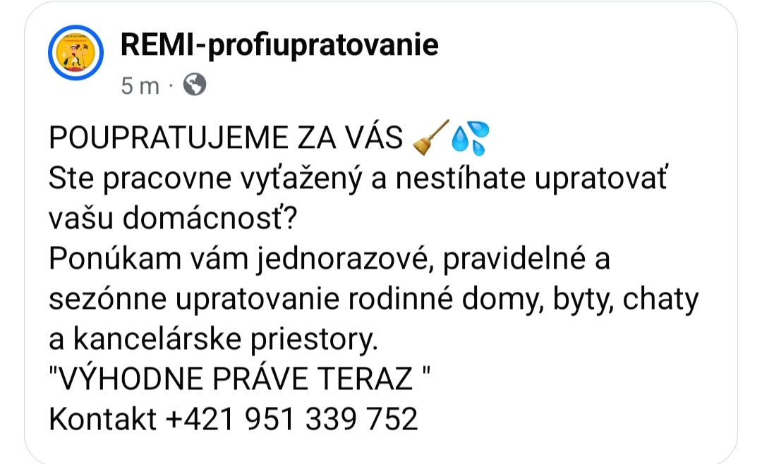 Upratovanie domácnosti