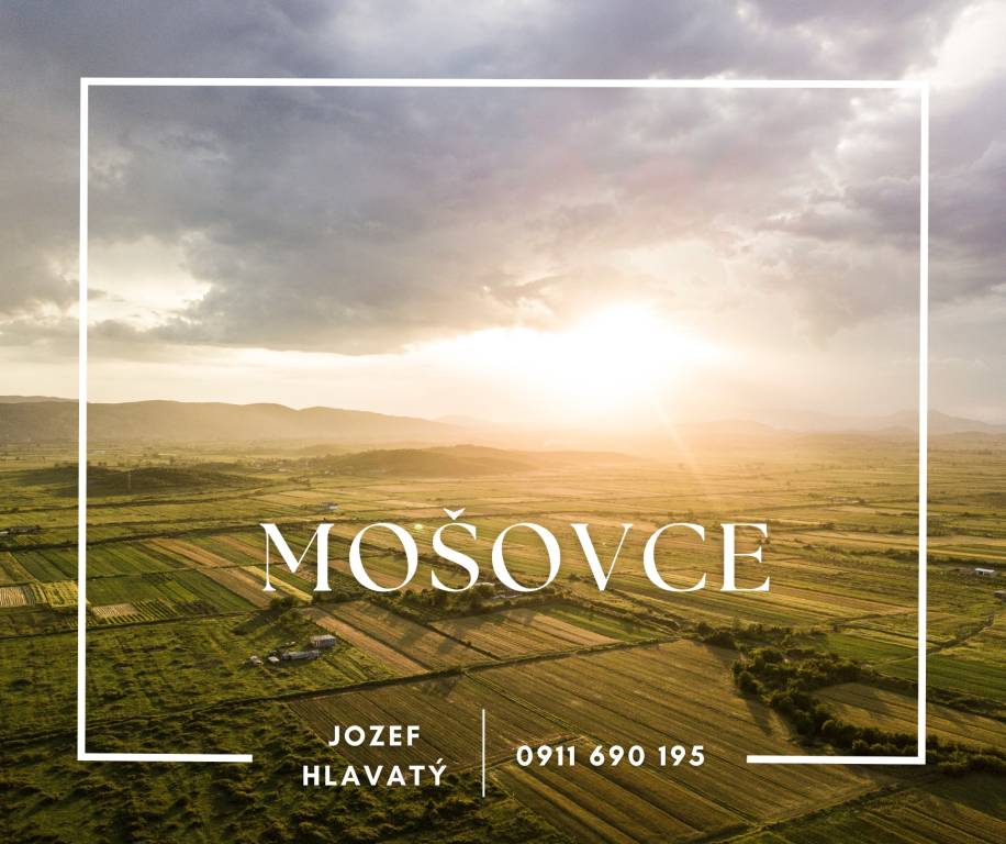 MOŠOVCE-Pozemky na výstavbu ,domov ,výmera 502m2 okres MARTI