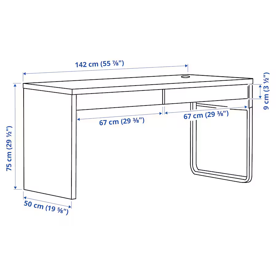 Písací stôl Ikea Micke