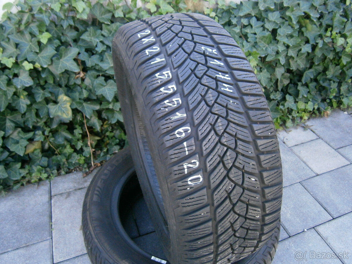 Predám 2x zimné pneu Fulda 215/55 R16 93HXL