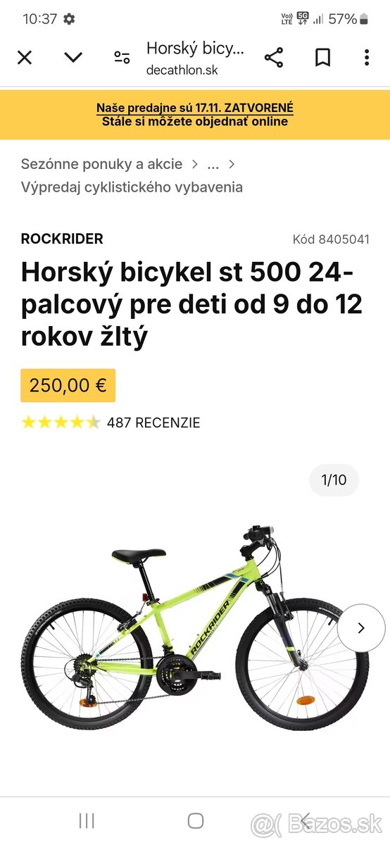 Predam detský bycikel novy