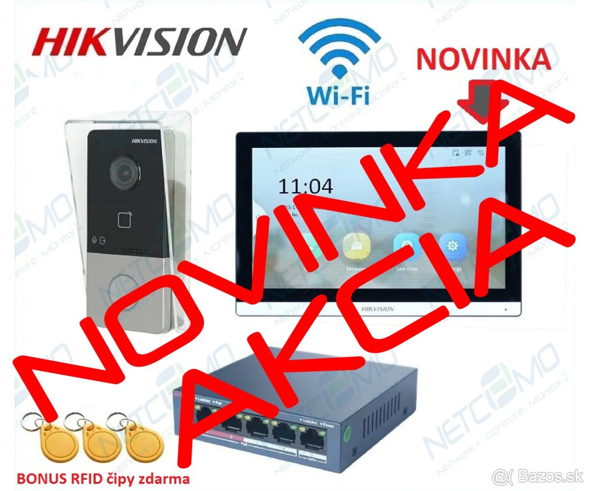 Videovrátnik HIKVISION DS-KIS603-P s novým typom monitora