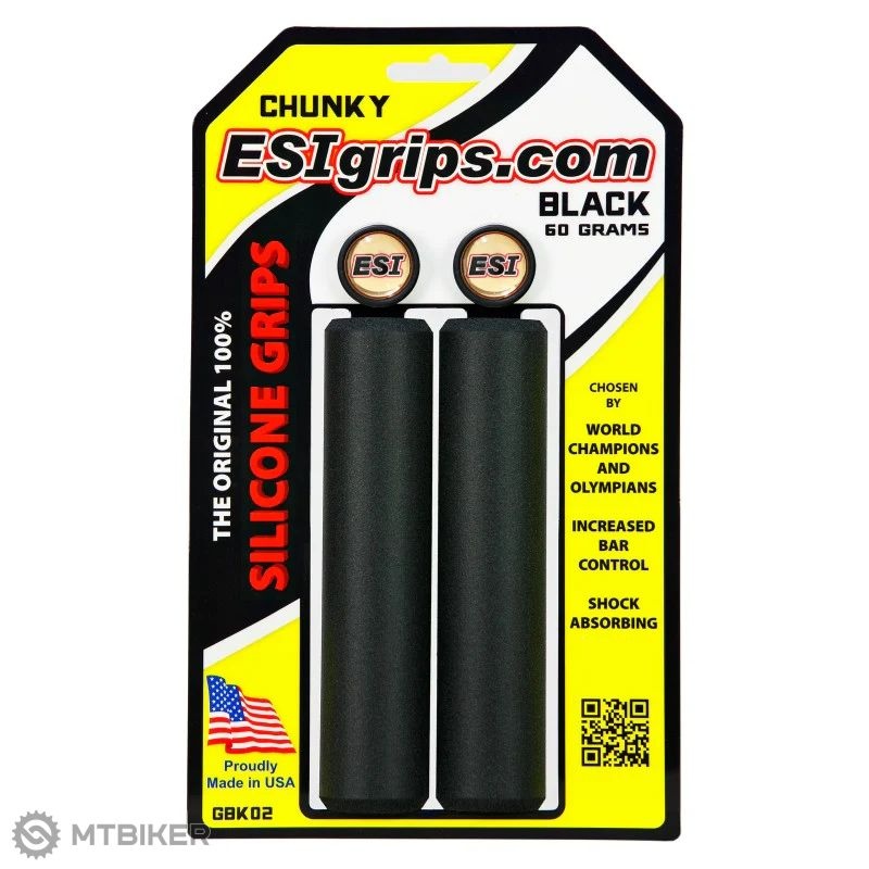 ESI Grips Chunky Classic gripy, 60 g, čierna