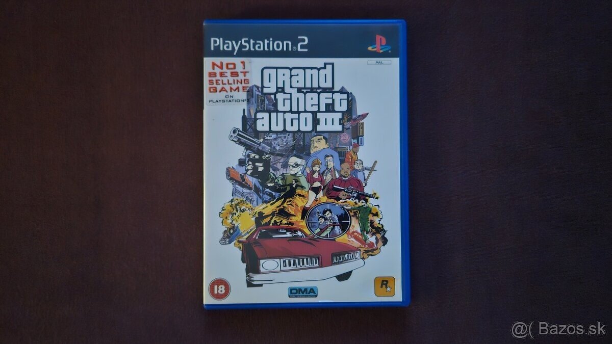 Predam tuto exkluzívnu hru GTA 3 na ps2