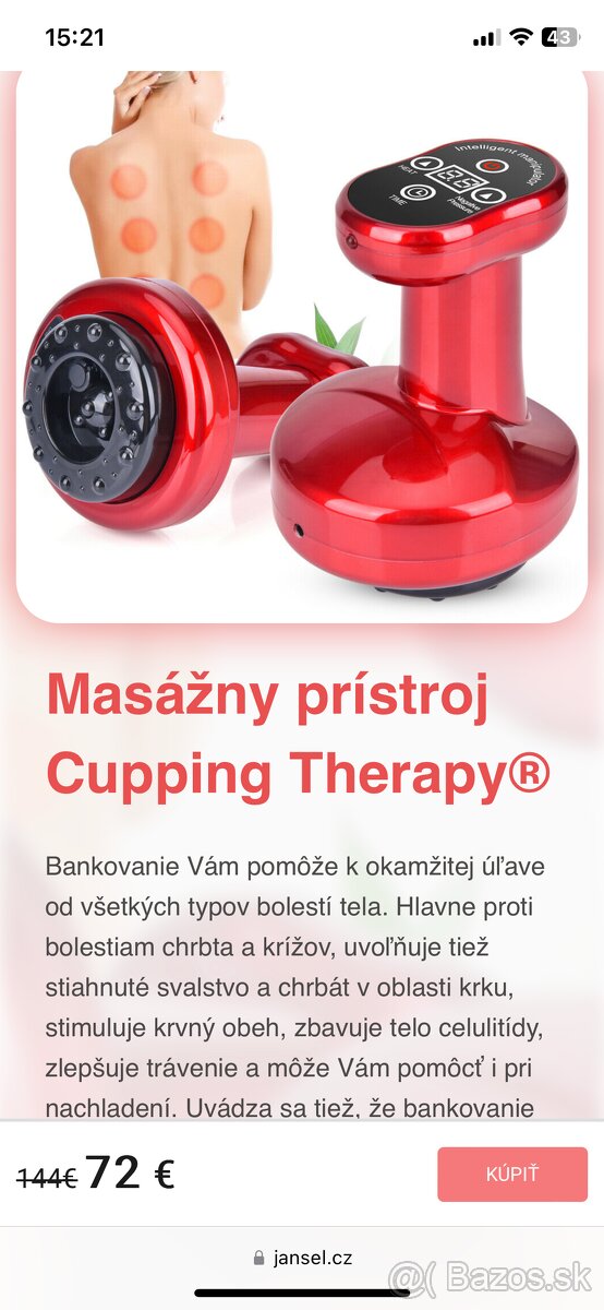 Masážny prístroj Cupping Therapy