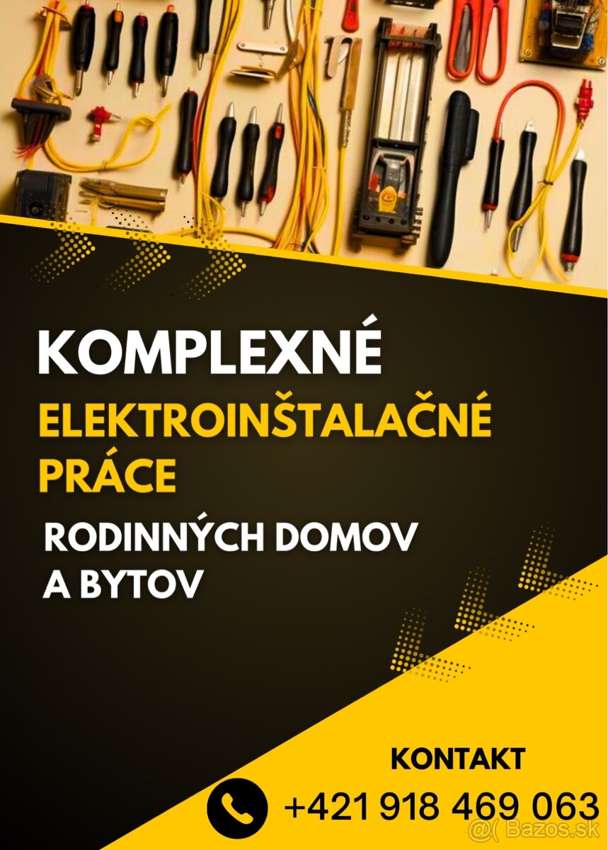 Elektroinštalačné práce pre rodinné domy a byty