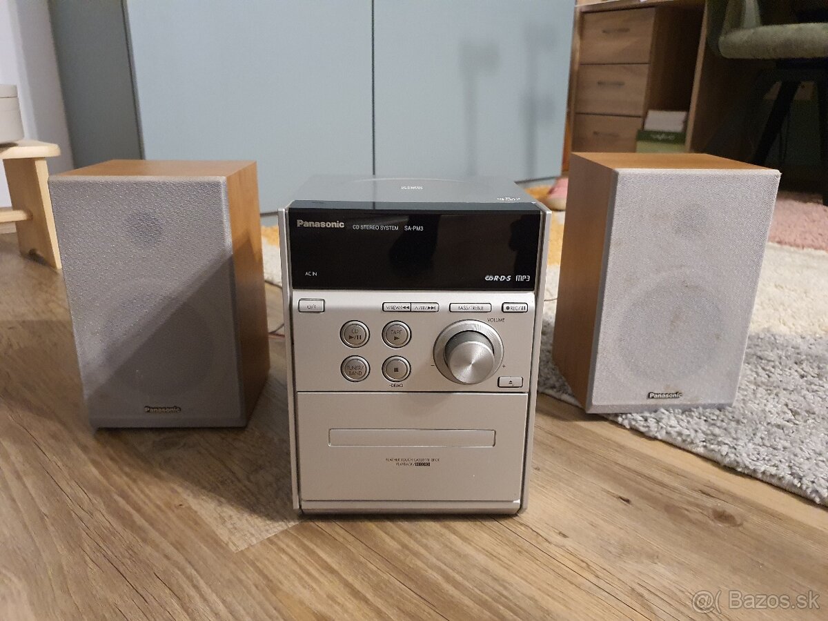 Panasonic SA-PM3 Hi-Fi CD/MP3/Cassette Tape Stereo System