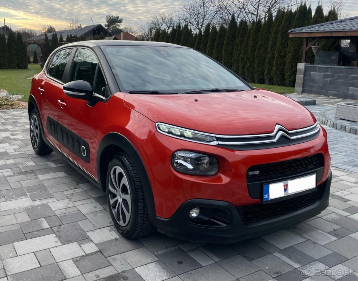 Citroen C3 1.2 60kw M5 2017 oranžová metalíza