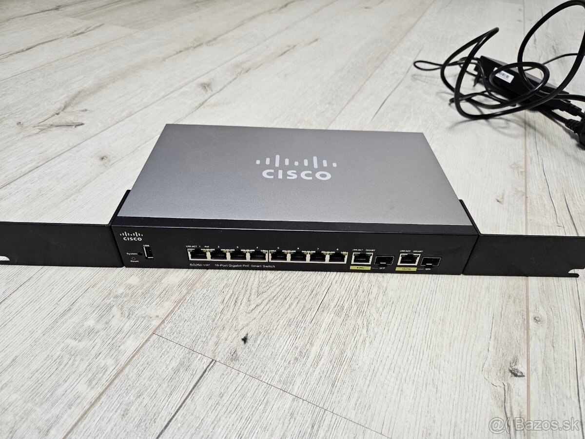 Cisco switch SG250-10P 10-port Gigabit PoE