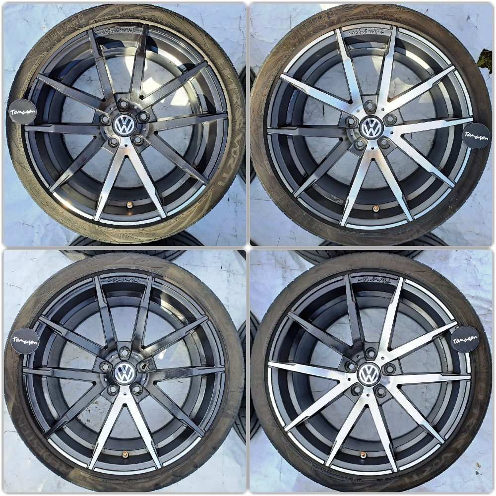 5x112 Chróm & Black Audi VW Škoda Seat 225/40 R18