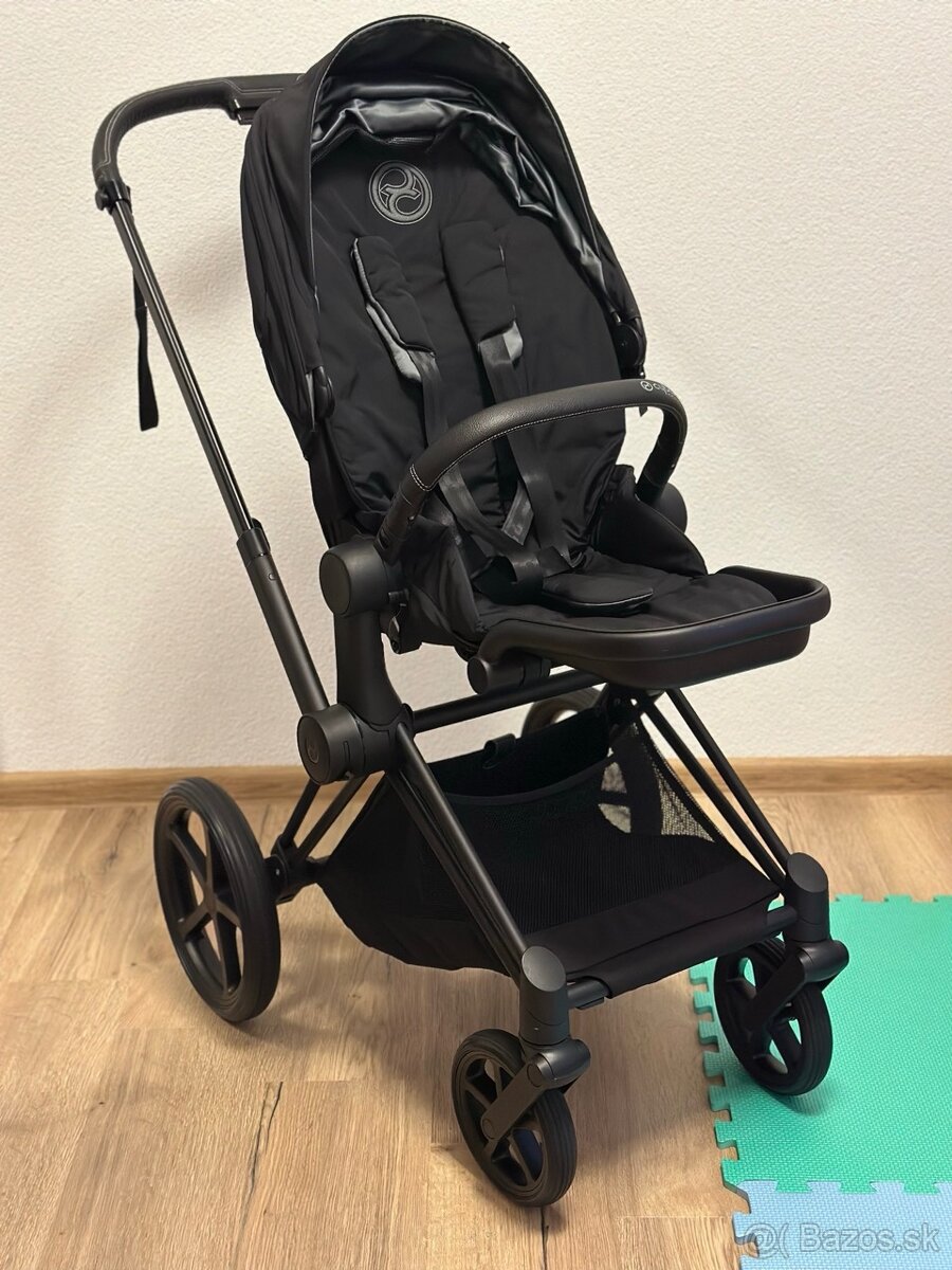 Cybex Priam Deep Black 2022 / Set 2v1 ako NOVÝ