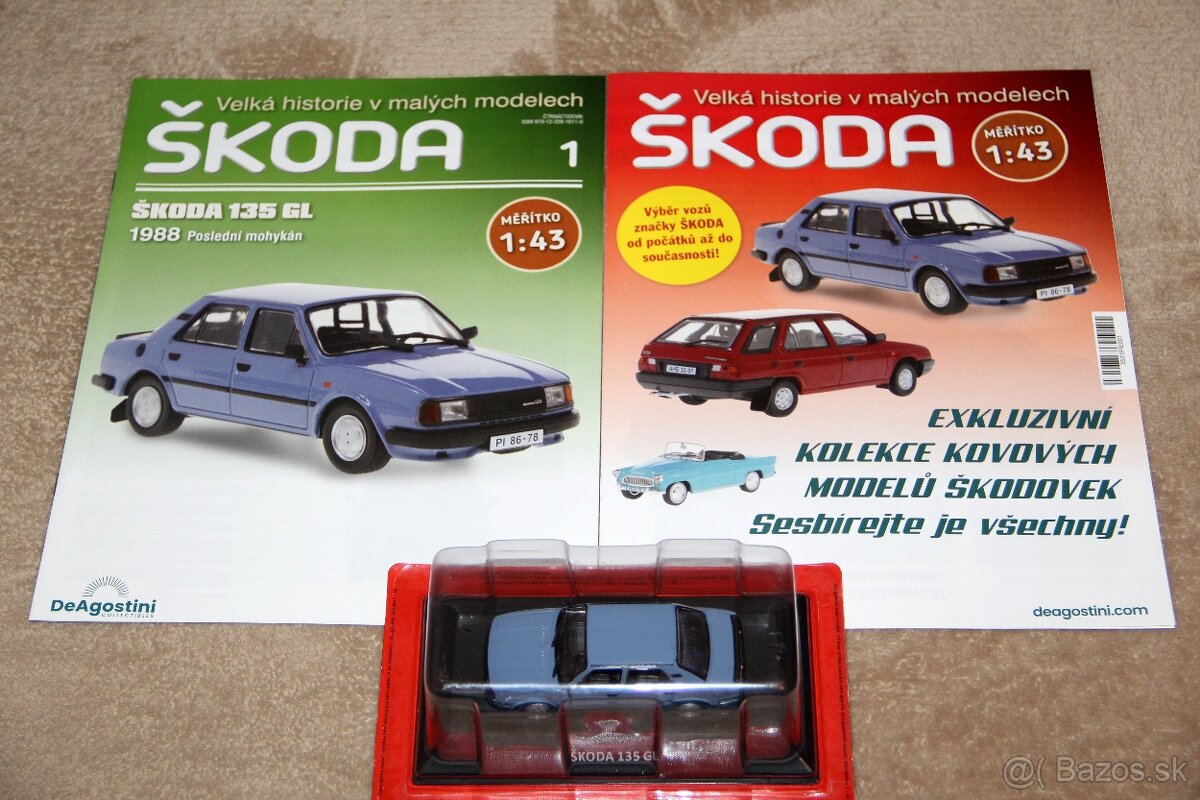 Škoda 135 GL 1988 DeAgostini 1:43