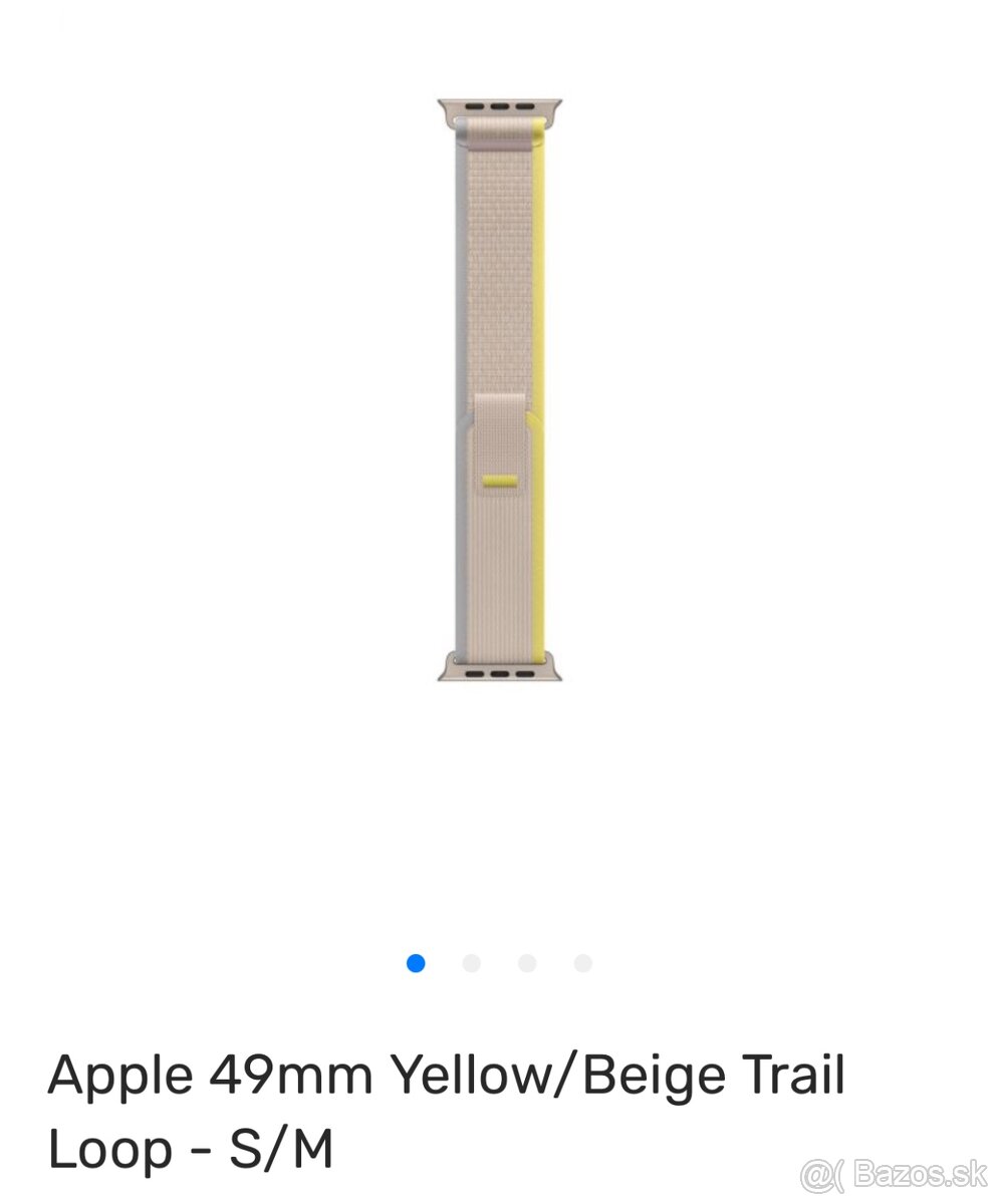 Remienok Apple Watch 49mm Yellow/Beige Trail Loop - S/M