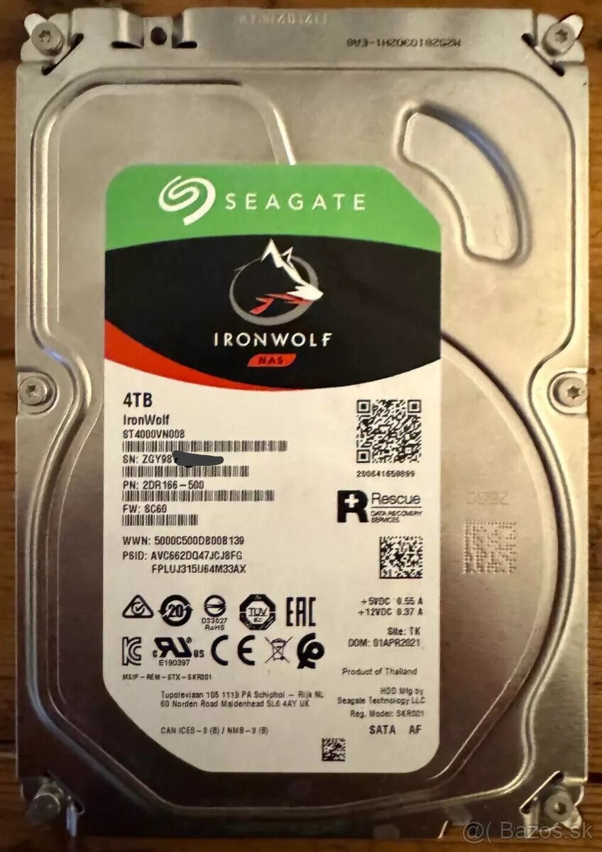 Seagate IronWolf 4TB CMR (v záruke)