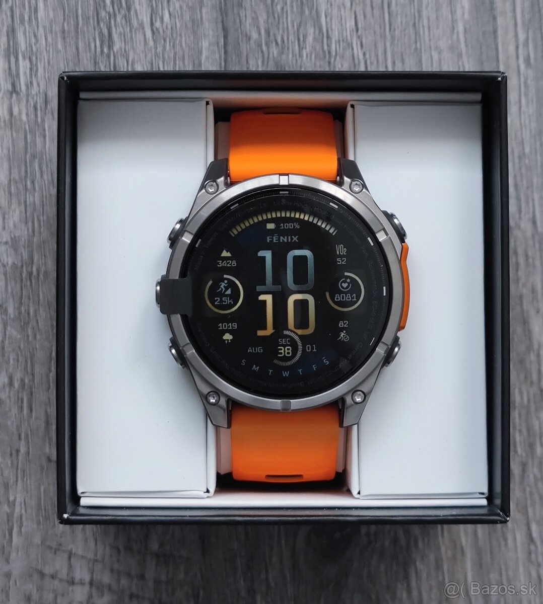 Garmin Fenix 8 Amoled Sapphire Titanium Orange - 47mm