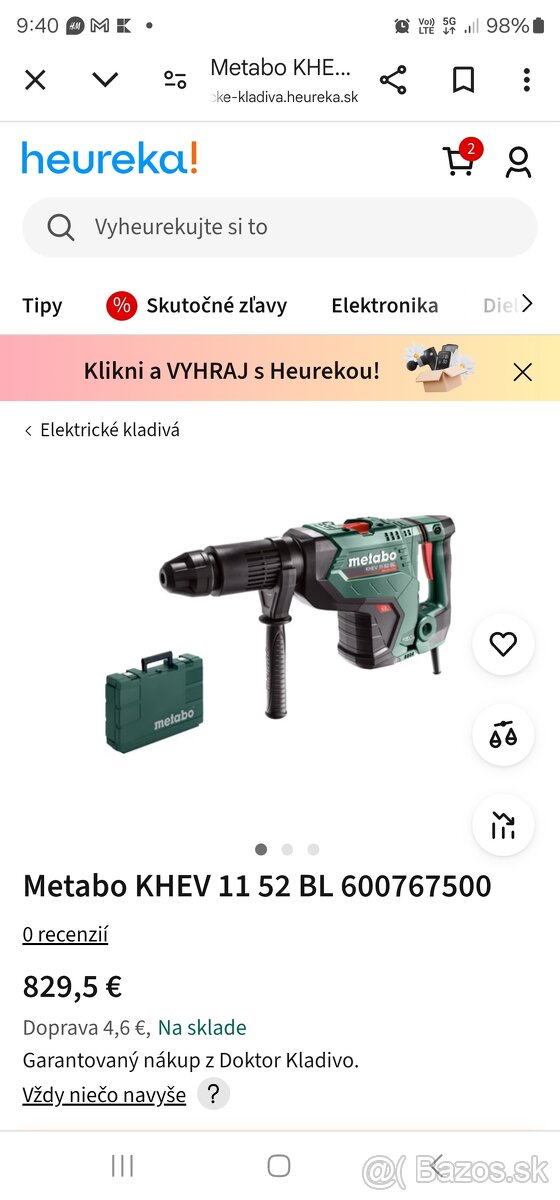 Buracie kladivo metabo