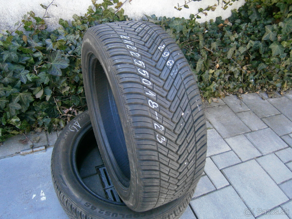 Predám 2x celoročné pneu Fortuna 225/50 R18 99WXL