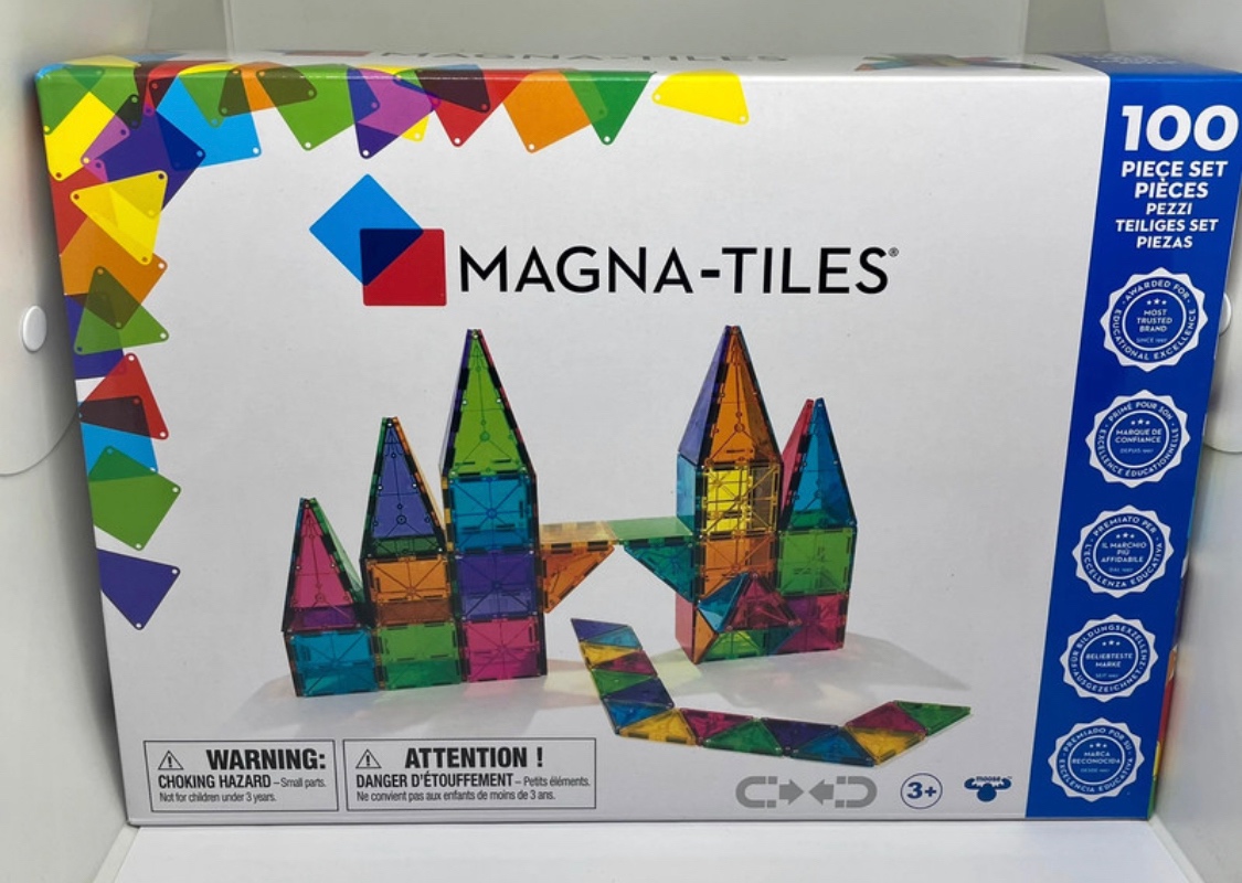 Magna Tiles Magnetická stavebnica  100 dielov - nová