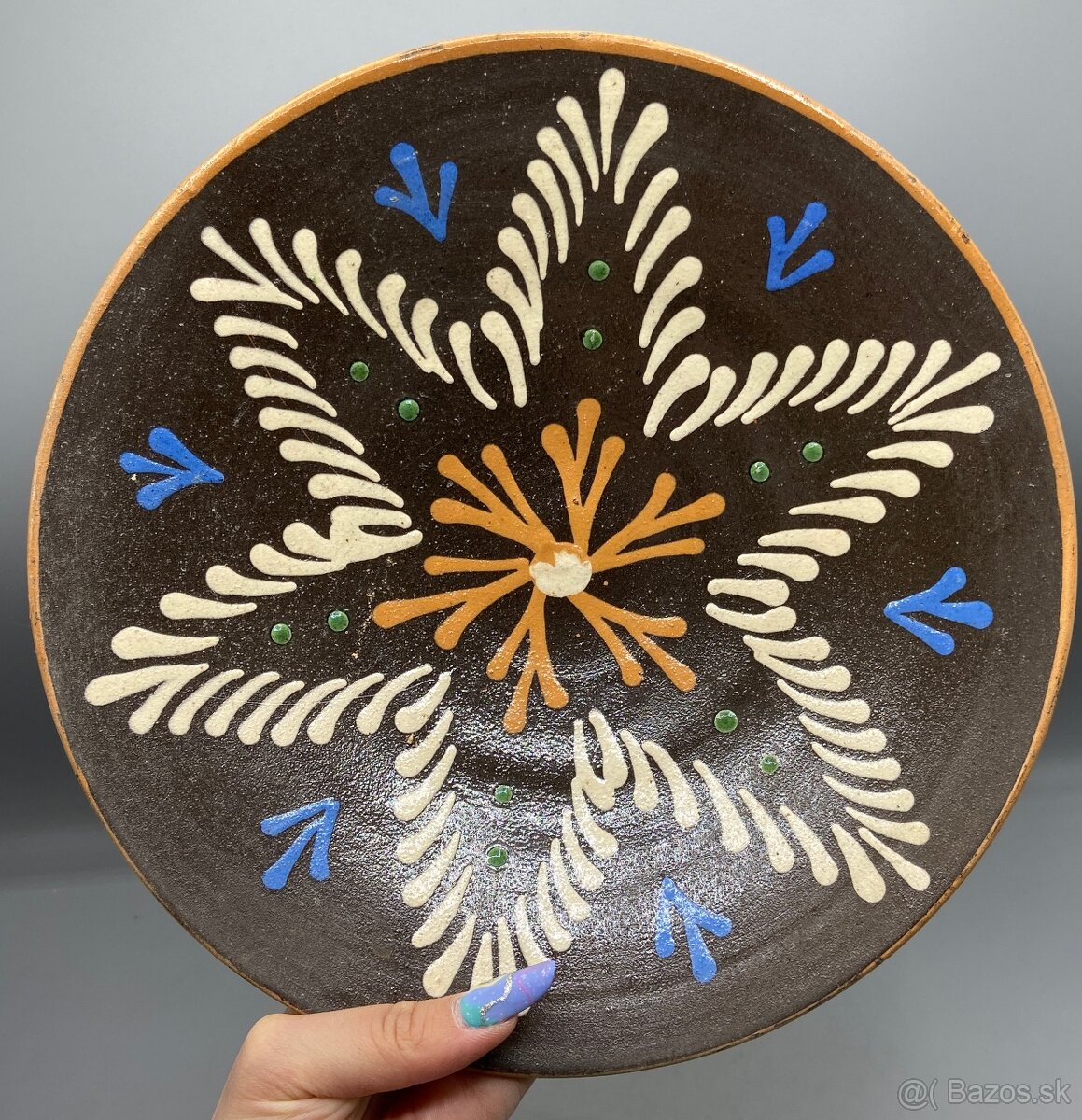 Tanier, Pozdišovská keramika, priemer 27 cm