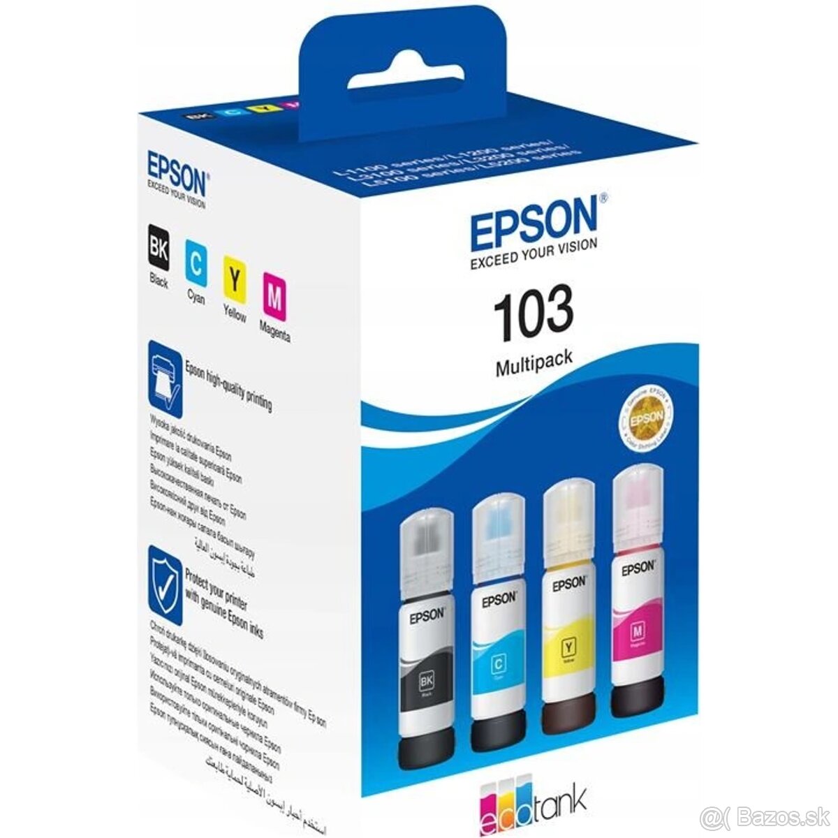 2 sady atramentu do tlačiarní EPSON EcoTank - Epson 103 CMYK