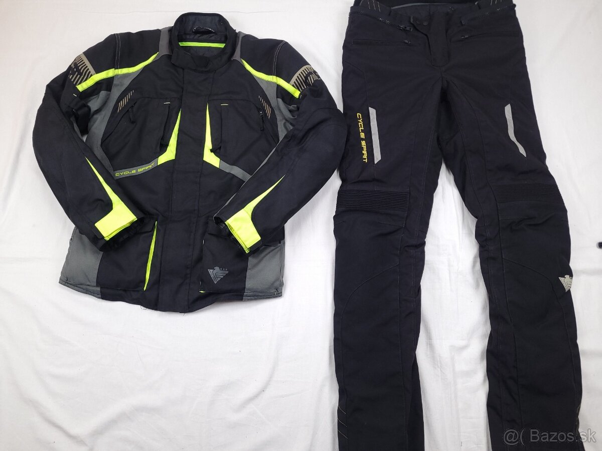 Cycle Spirit Neon pánska textilná moto kombinéza 52 L DLHÁ