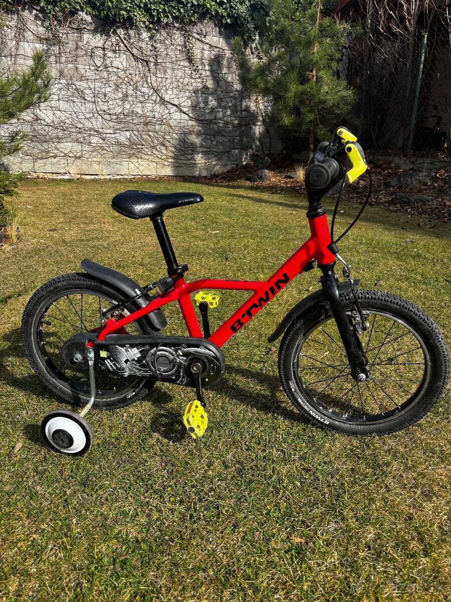 Detský bicykel B-twin 16 hliníkový racing