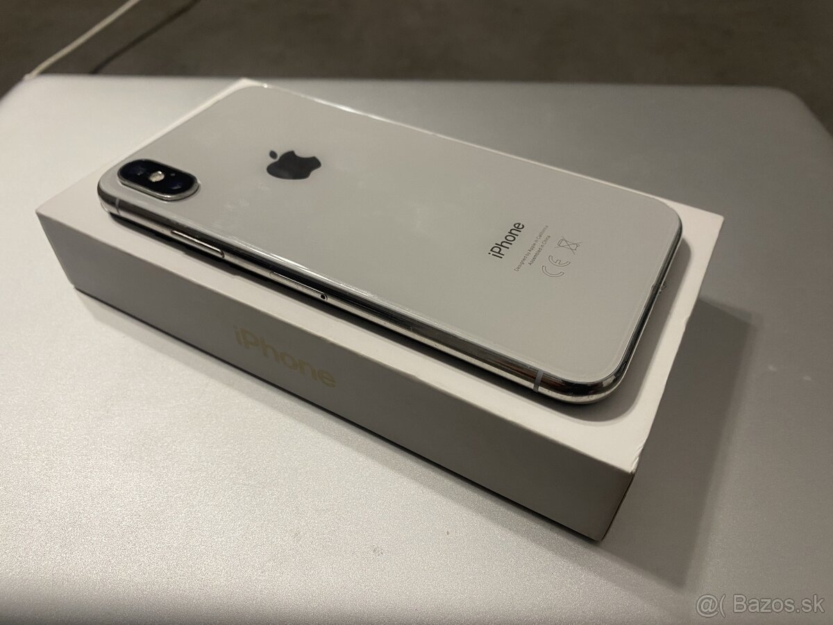 iPhone X 64Gb Silver - TOP STAV