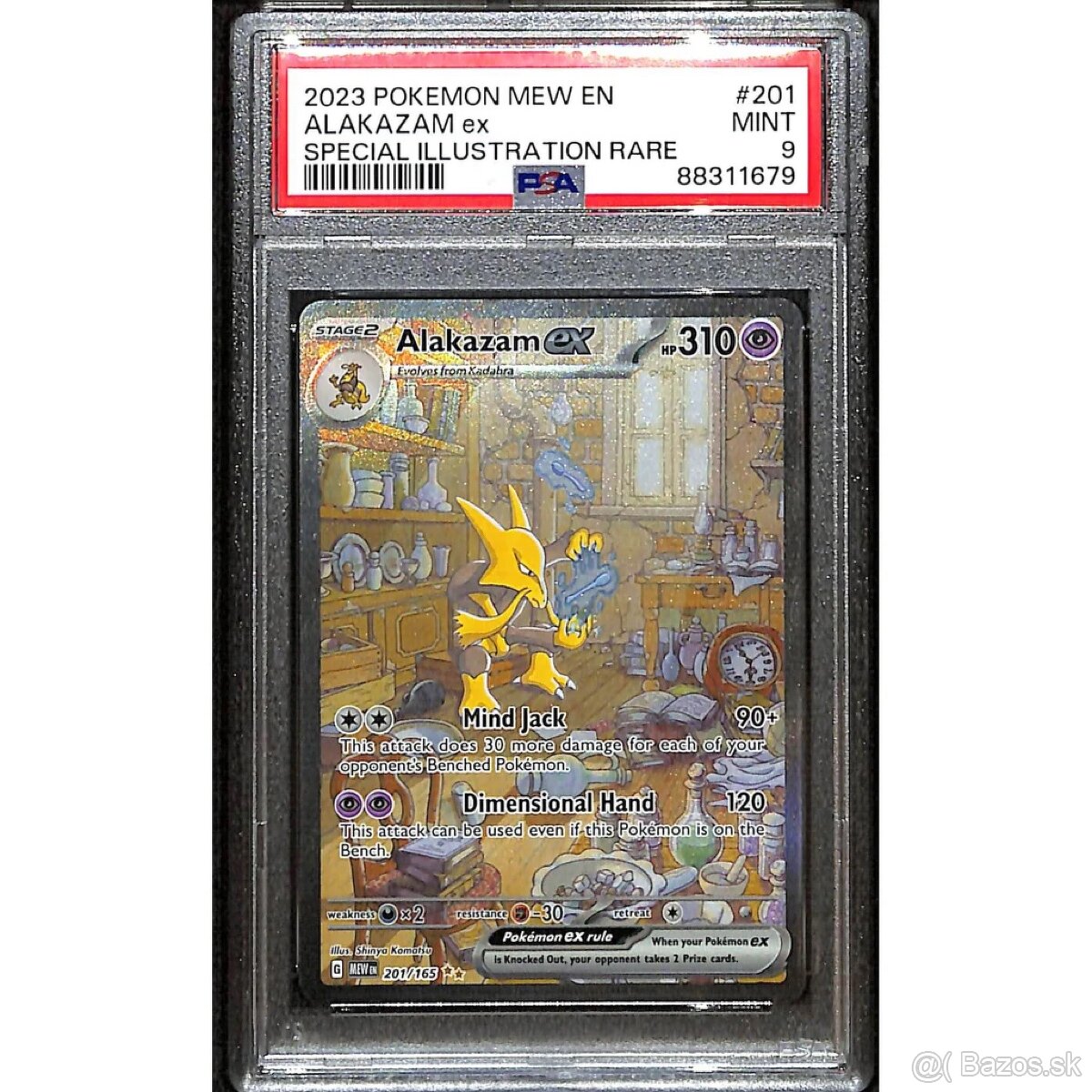 Predám kartu Pokémon Alakazam ex PSA 9 MINT