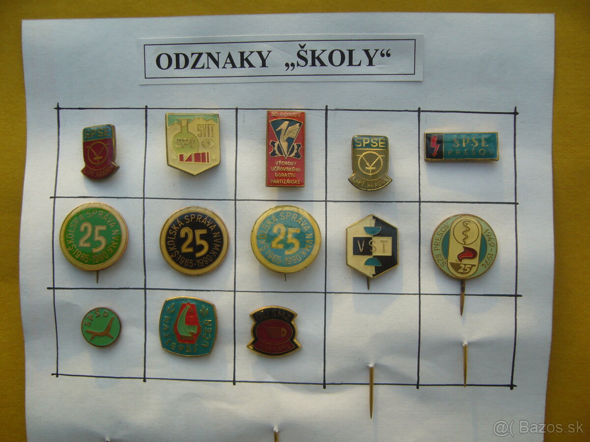 Odznaky "ŠKOLY"