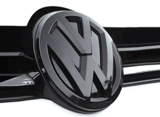 Logo znak VOLKSWAGEN cierne leskle / cervene