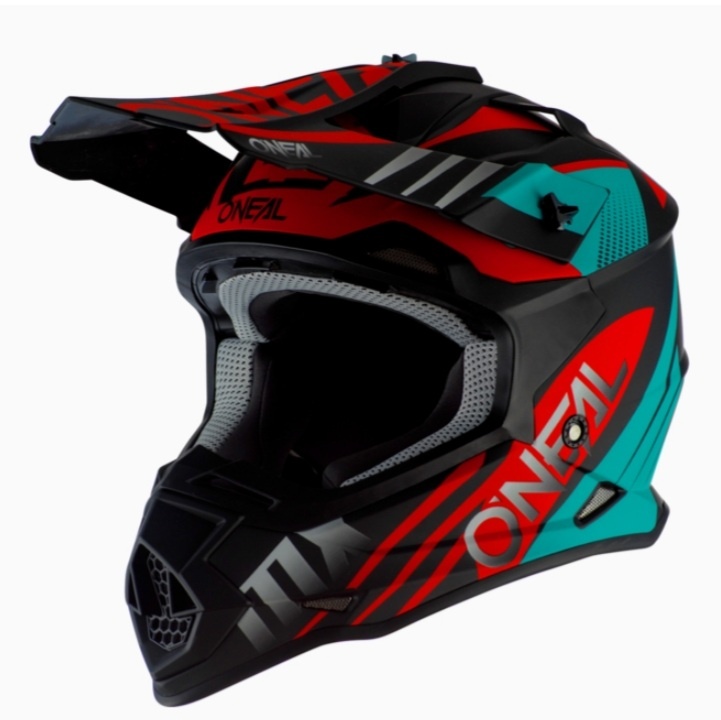 Prilba O'NEAL 2SRS, SPYDE 2.0 V.20 Black/Teal/Red