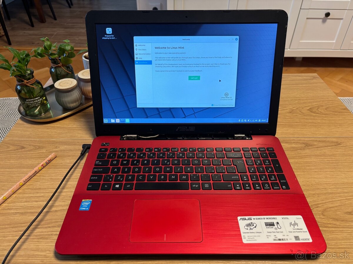 Predám laptop ASUS X555L (2015) + originál adaptér